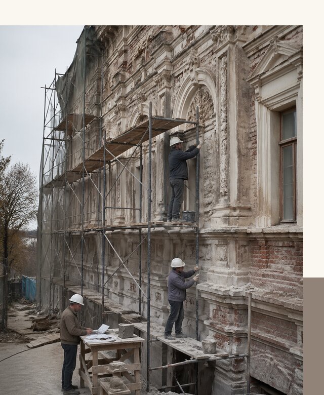 Реставрация объектов культурного наследия под ключ в Соликамске