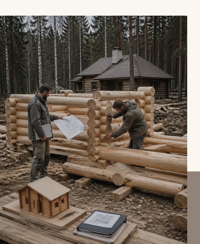 Проектирование и строительство домов из бревна в Соликамске